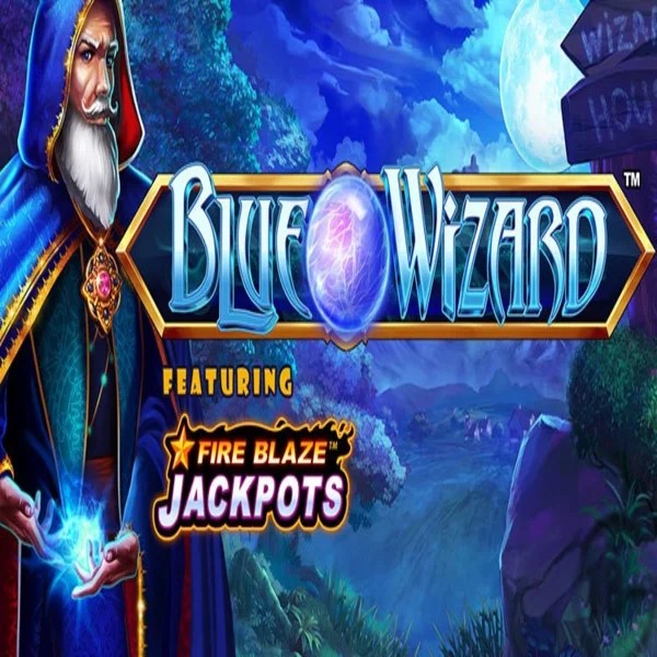 Blue Wizard Fire Blaze Jackpots casino game by Rarestone Gaming – featured logo at Casinoin Casino
