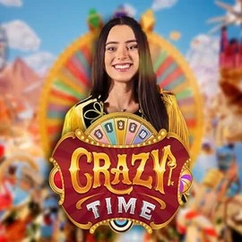 Live Casino logo of Crazy Time from Evolution at Casinoin Casino
