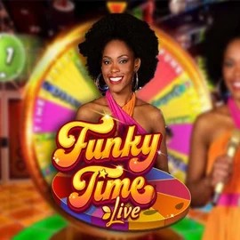 Funky Time slot logo by Evolution at Casinoin Casino