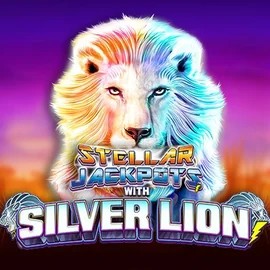 Stellar Jackpots with Silver Lion slot visual from Lightning Box Game available on casinoin-el.gr