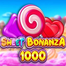 Sweet Bonanza 1000 online game logo by Pragmatic Play on casinoin-el.gr