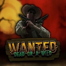Wanted Dead or a Wild slot logo by Hacksaw Gaming at Casinoin Casino